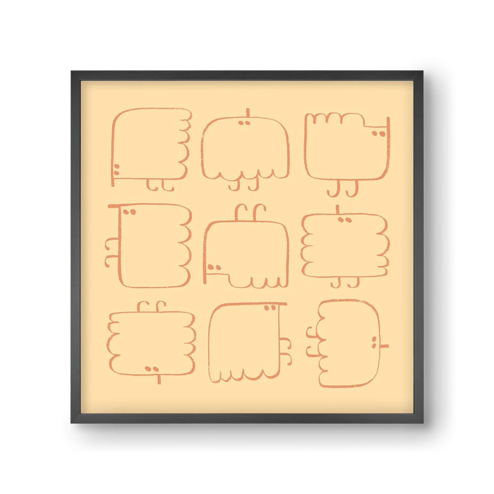 Funny Bird (cream) - artbridge