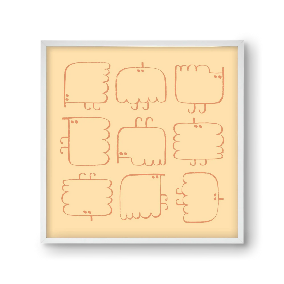 Funny Bird (cream) - artbridge