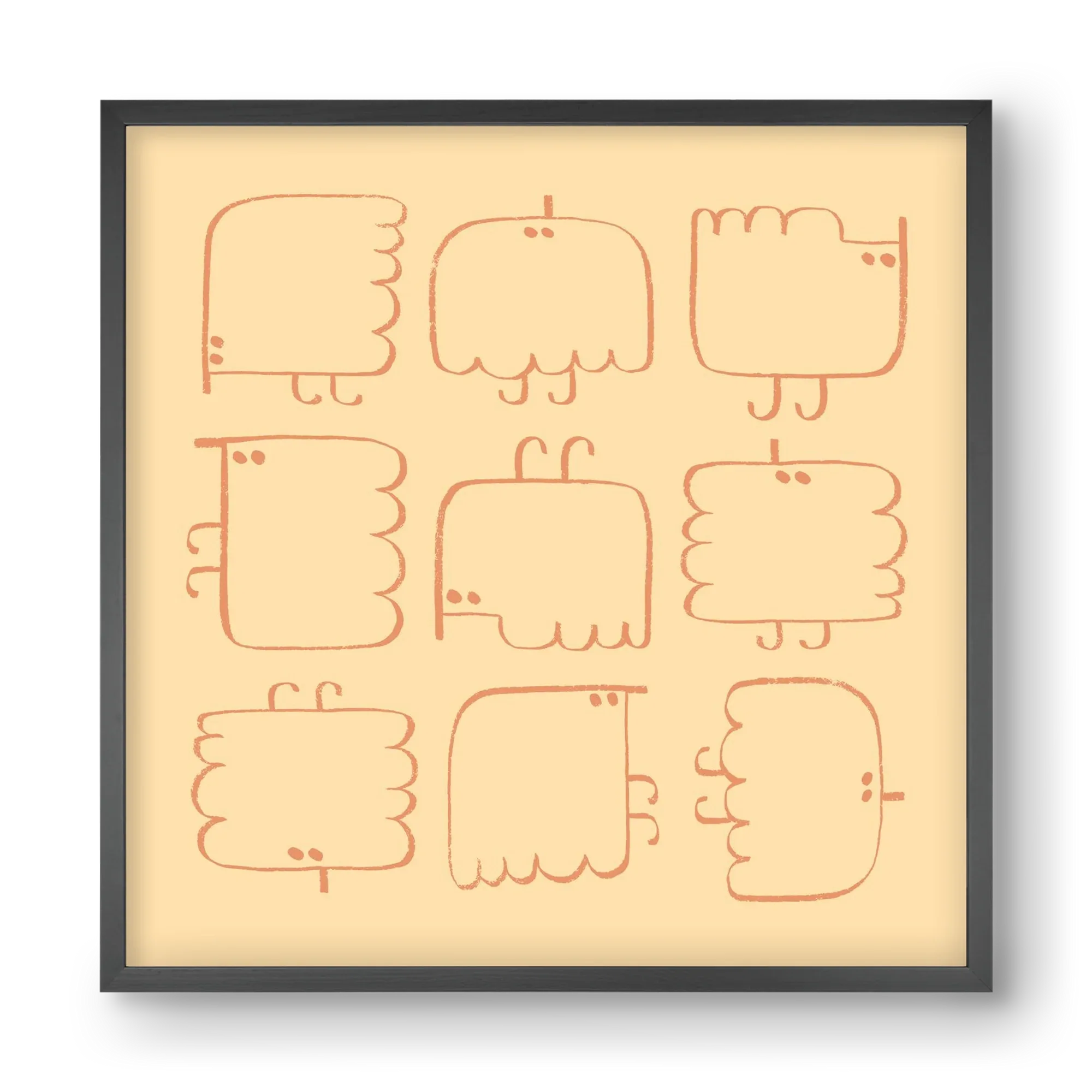 Funny Bird (cream) - artbridge