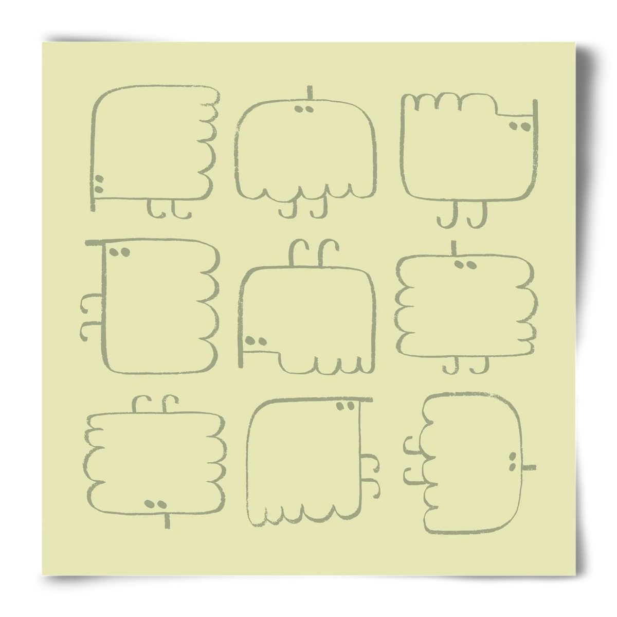 Funny Bird (light green) - artbridge