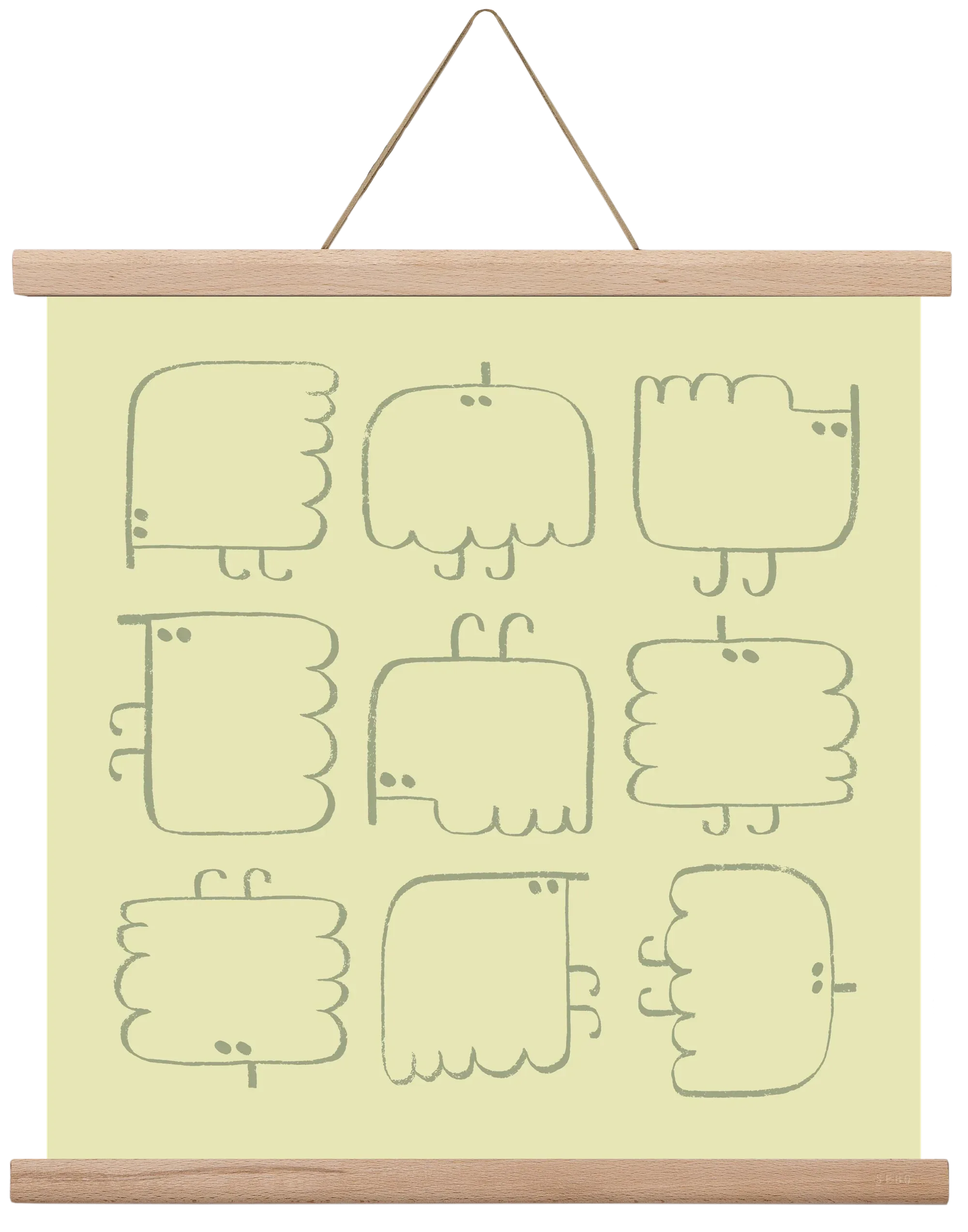 Funny Bird (light green) - artbridge