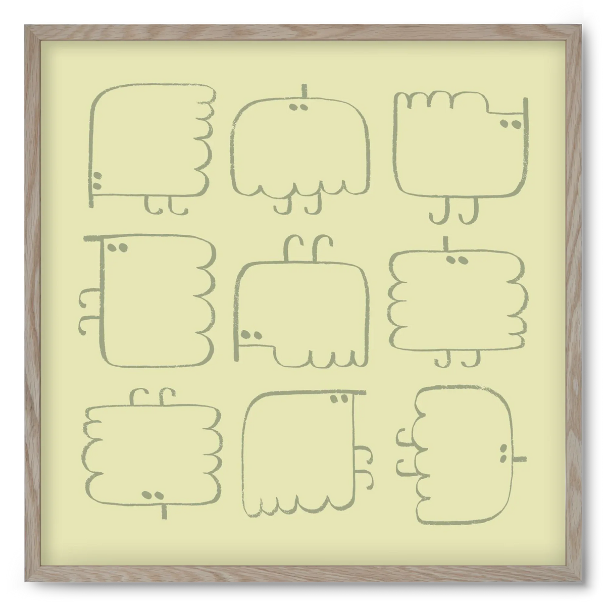 Funny Bird (light green) - artbridge