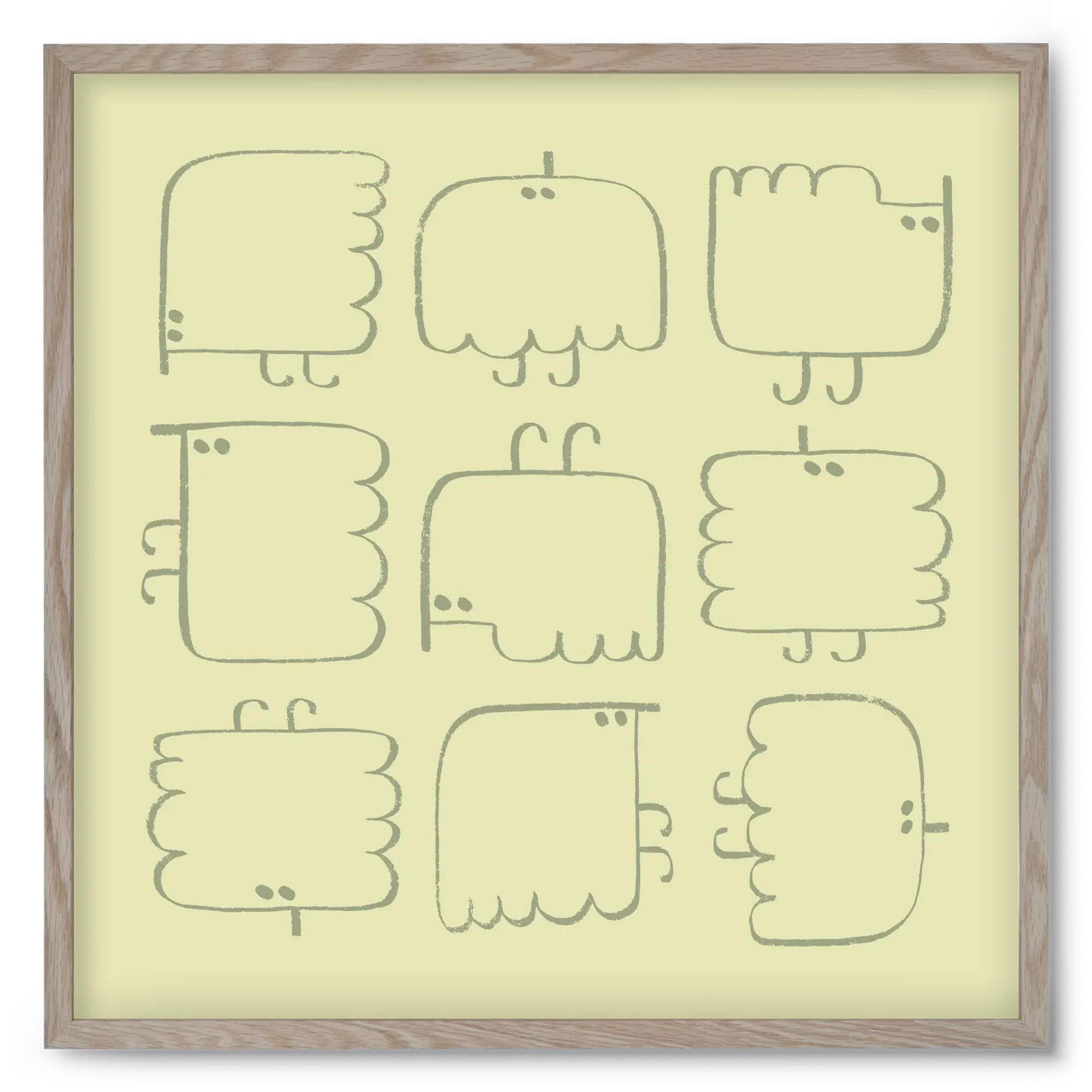 Funny Bird (light green) - artbridge