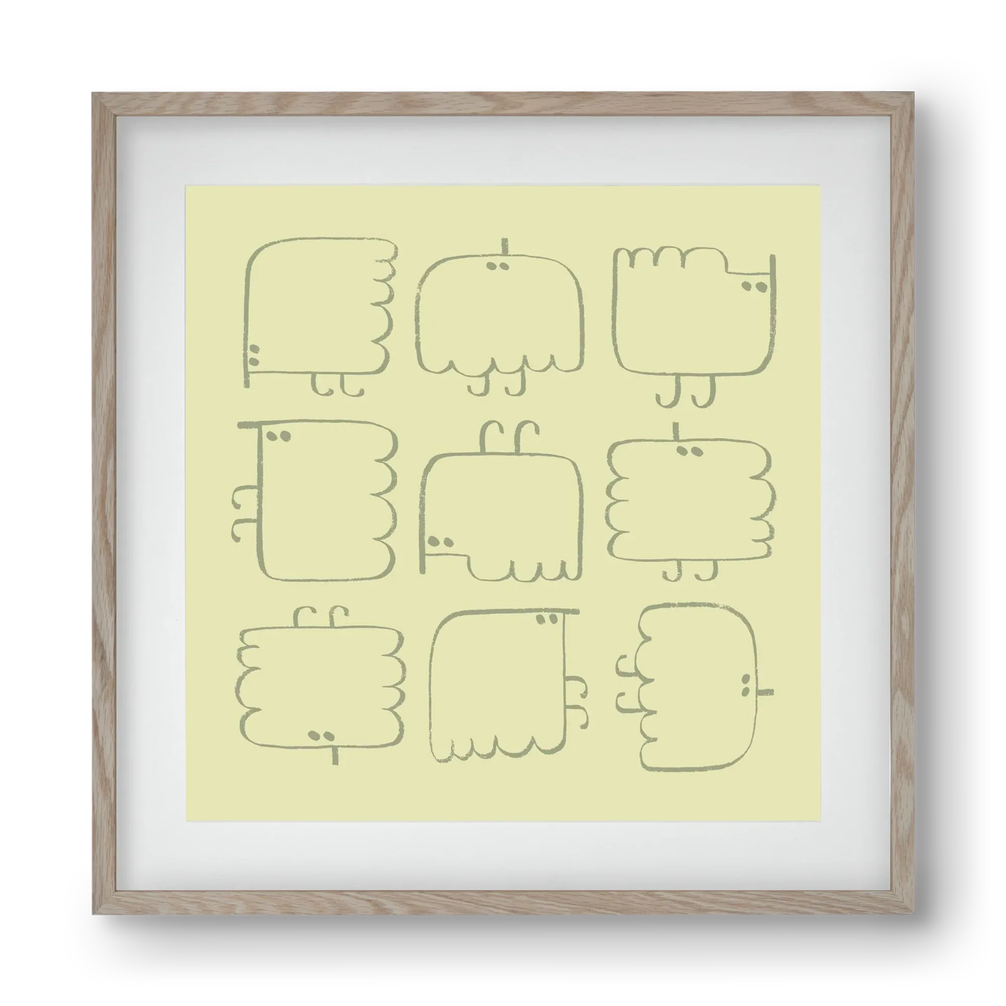 Funny Bird (light green) - artbridge