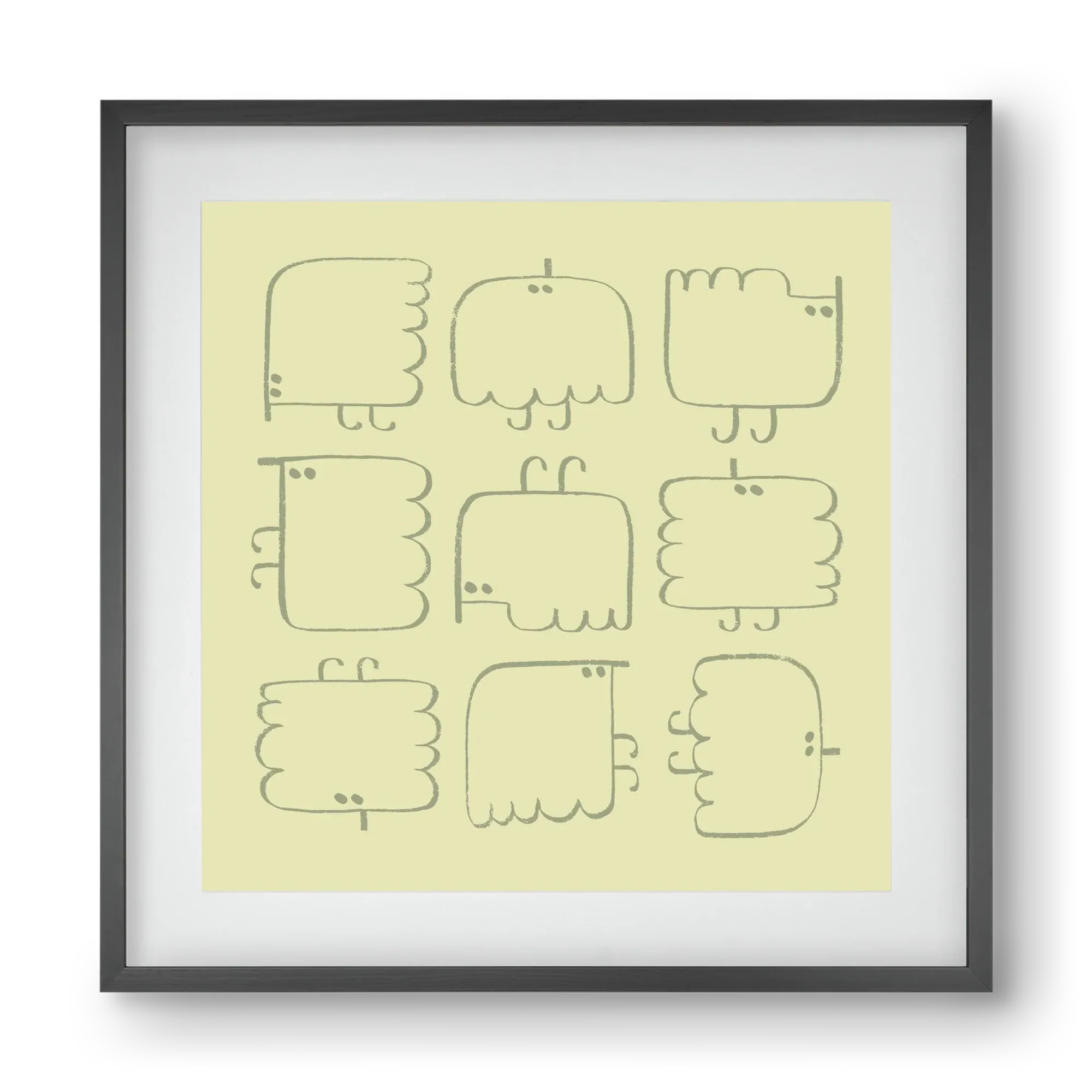 Funny Bird (light green) - artbridge