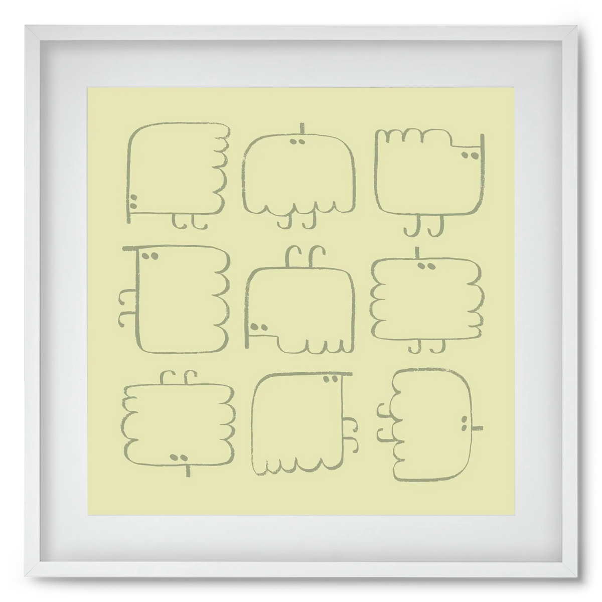 Funny Bird (light green) - artbridge
