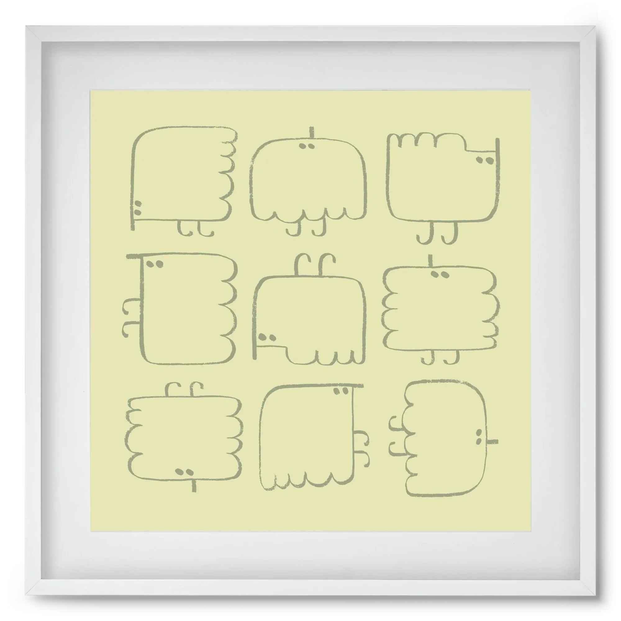 Funny Bird (light green) - artbridge