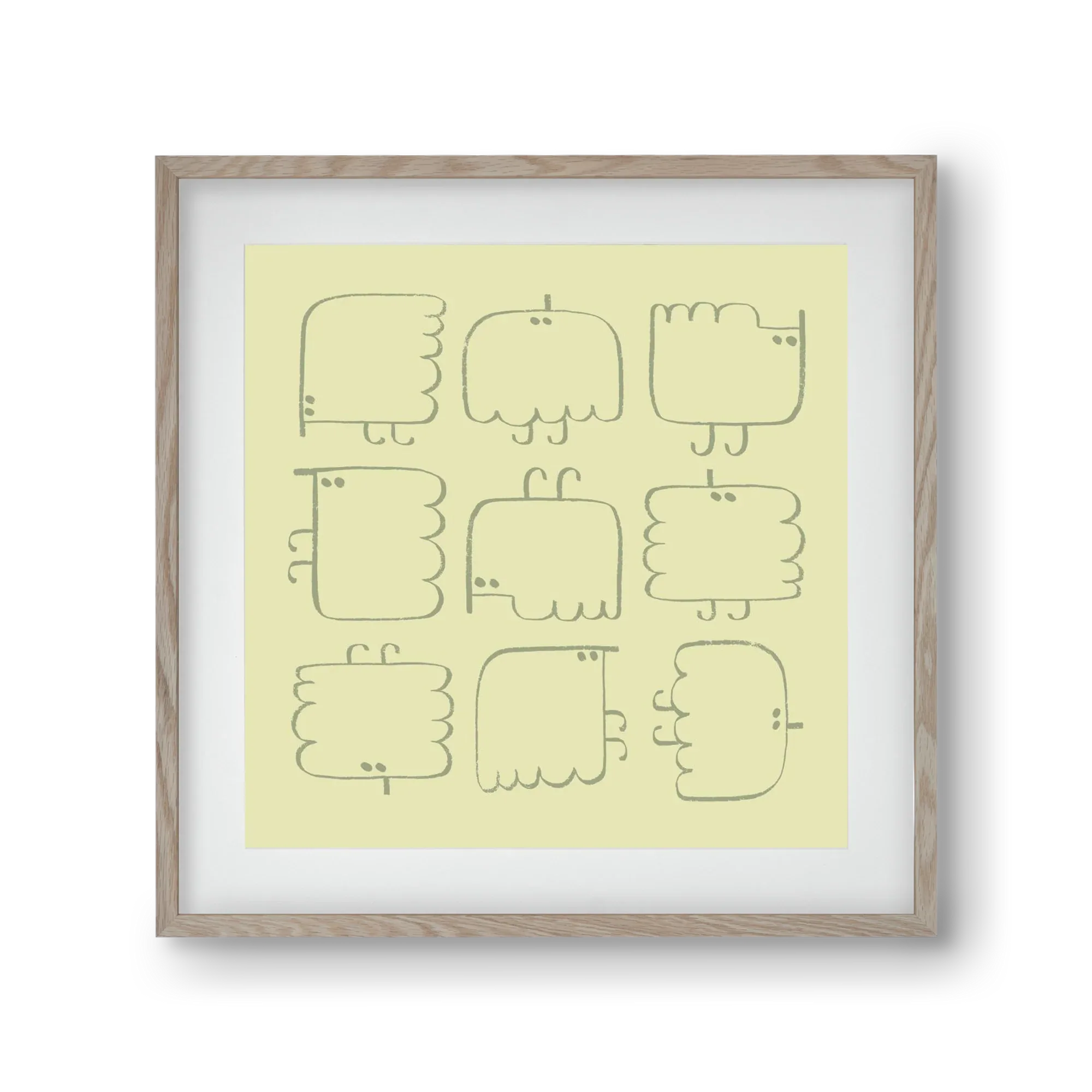 Funny Bird (light green) - artbridge