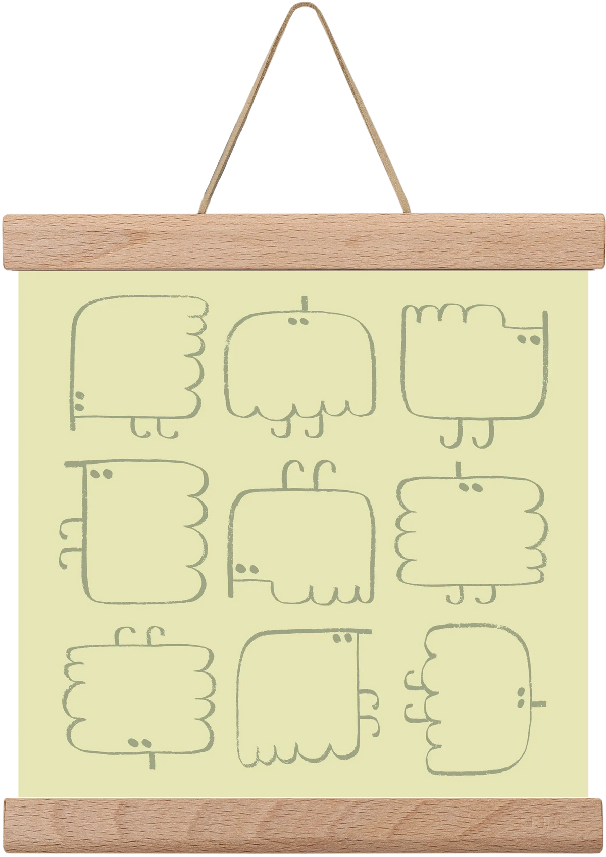 Funny Bird (light green) - artbridge