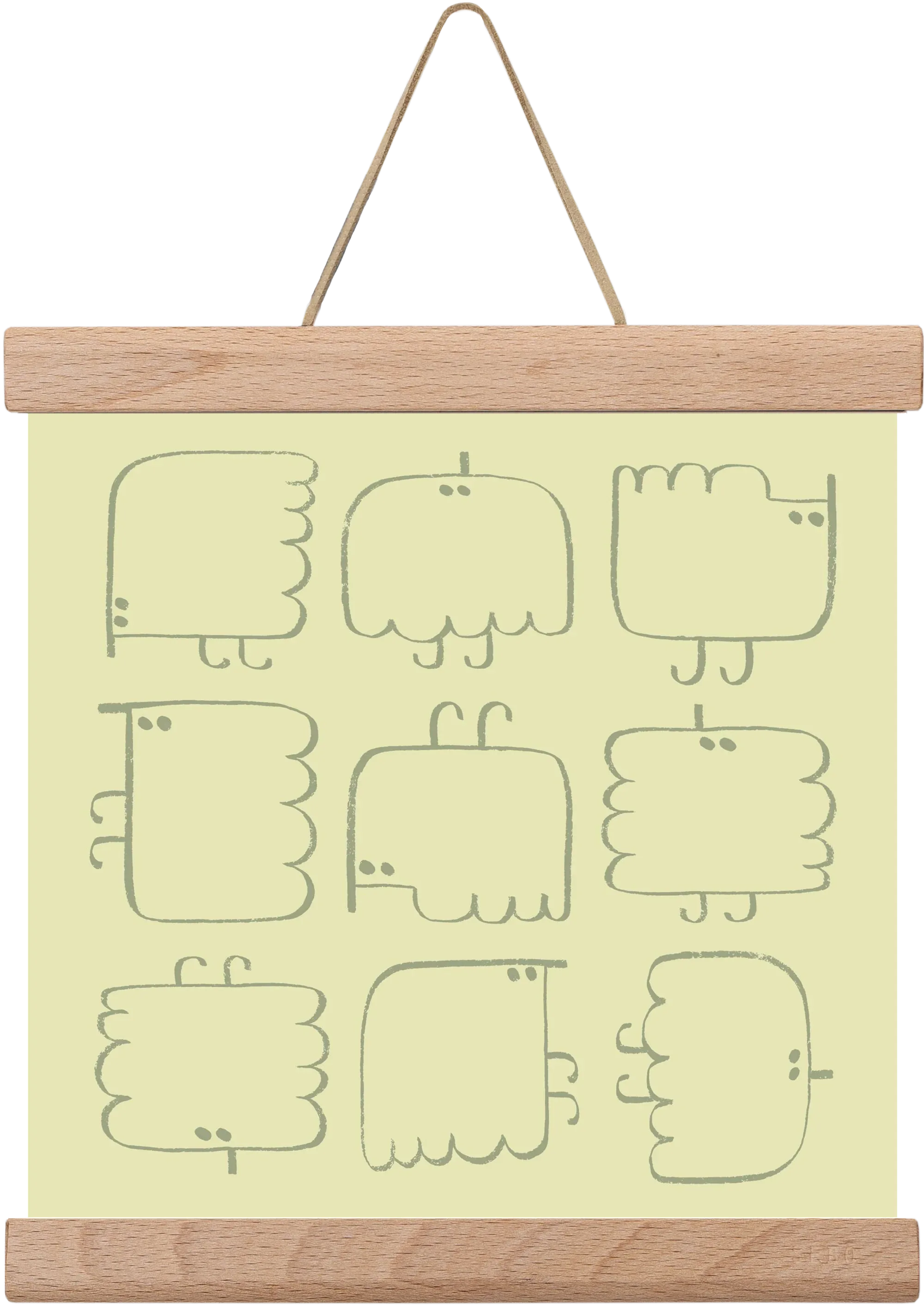 Funny Bird (light green) - artbridge