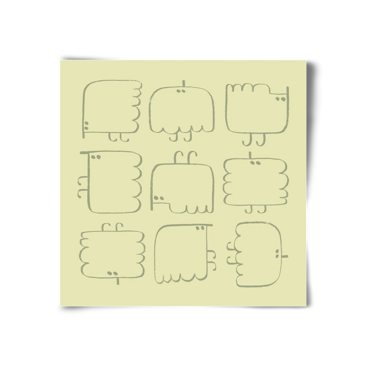 Funny Bird (light green) - artbridge