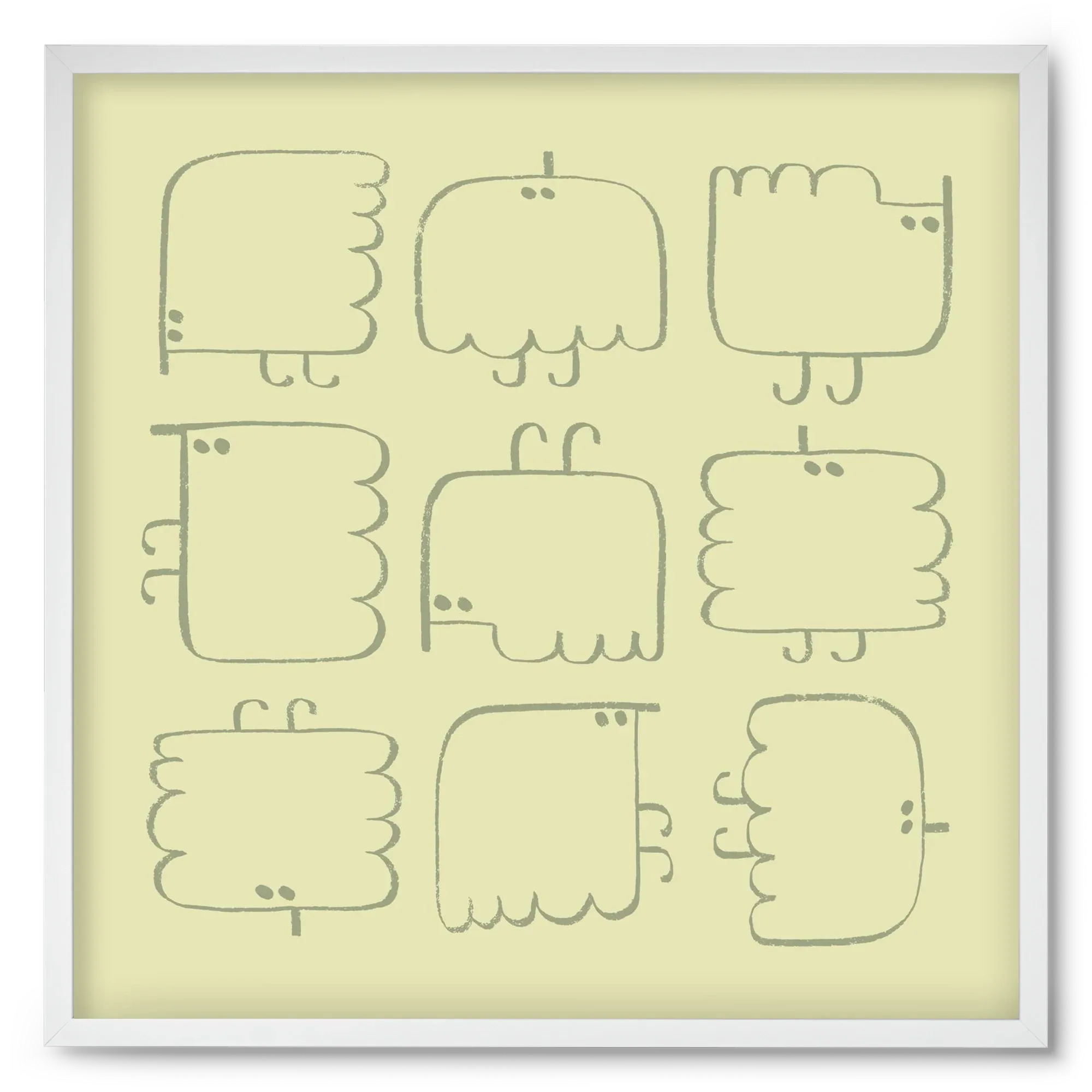 Funny Bird (light green) - artbridge