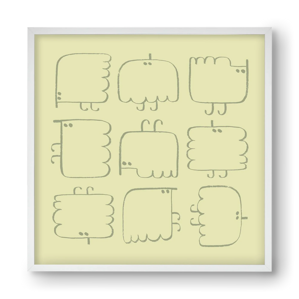 Funny Bird (light green) - artbridge
