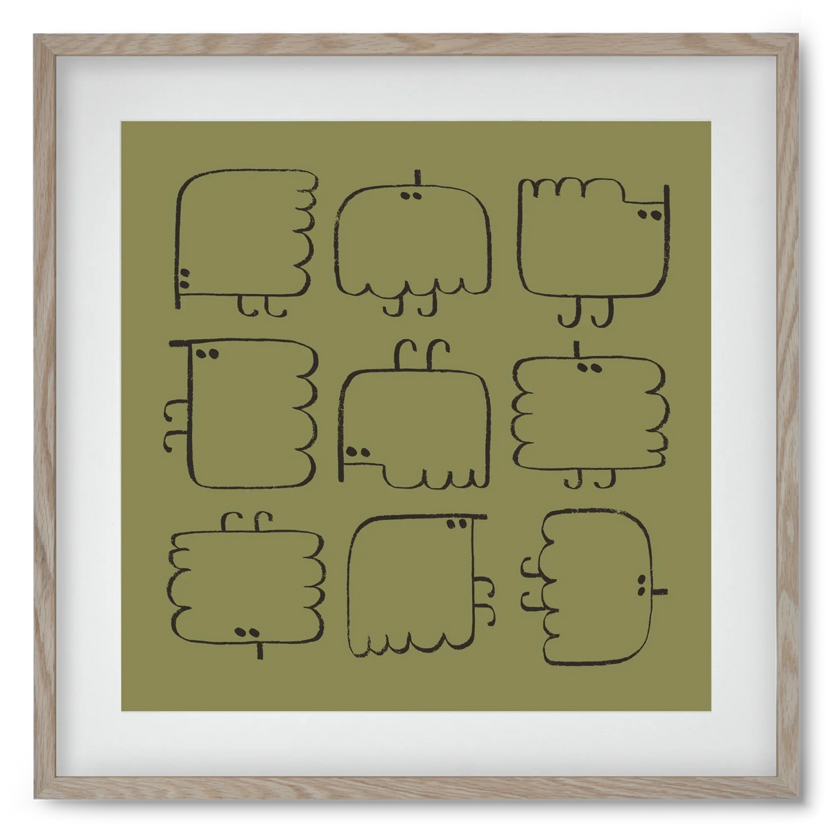 Funny Bird (dark green) - artbridge