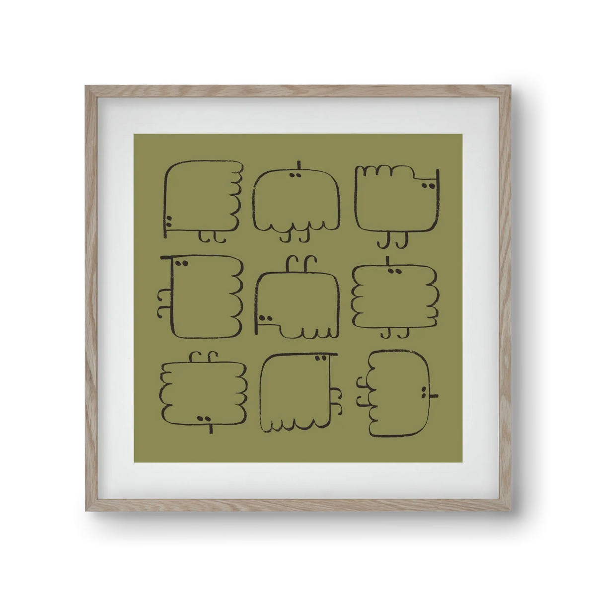 Funny Bird (dark green) - artbridge