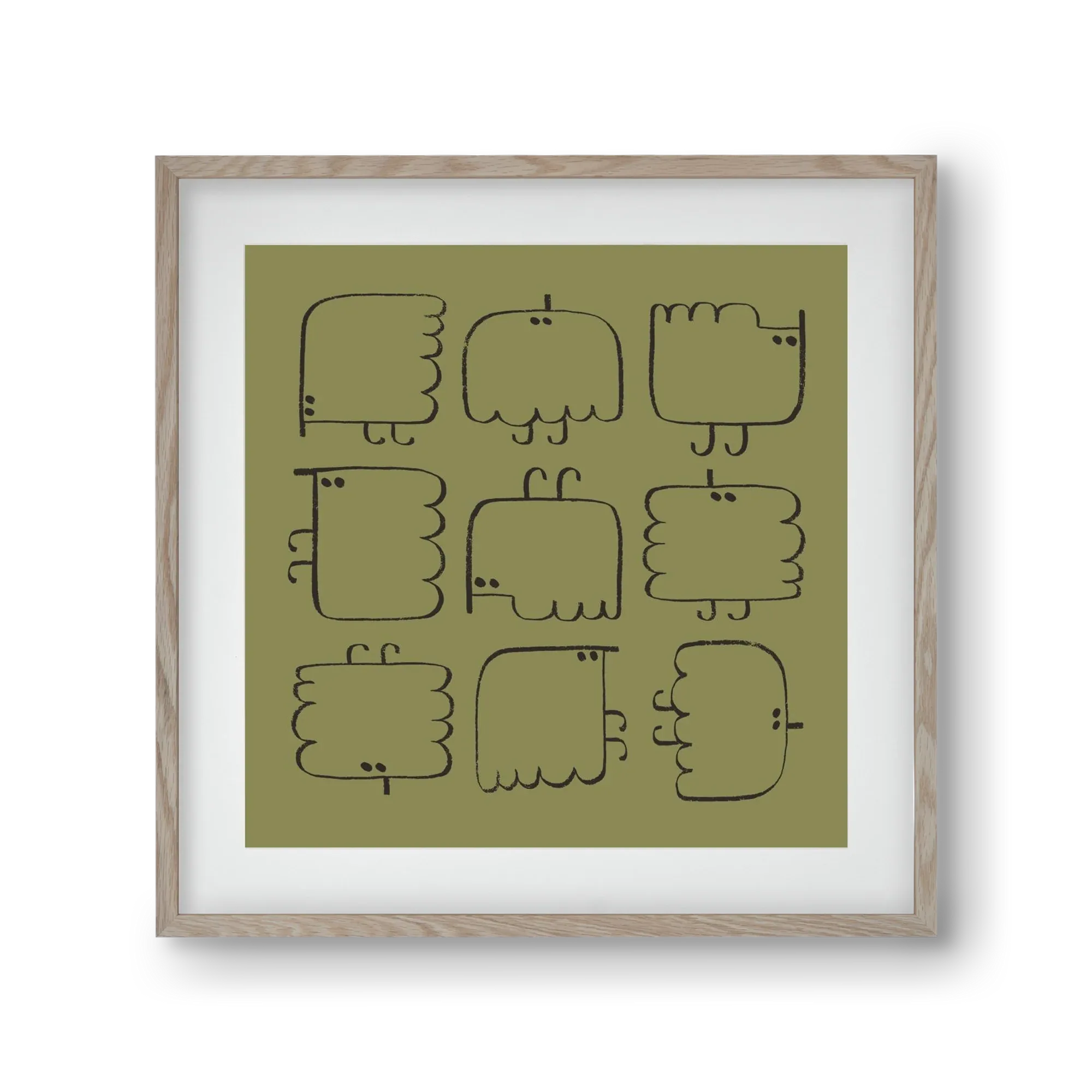 Funny Bird (dark green) - artbridge