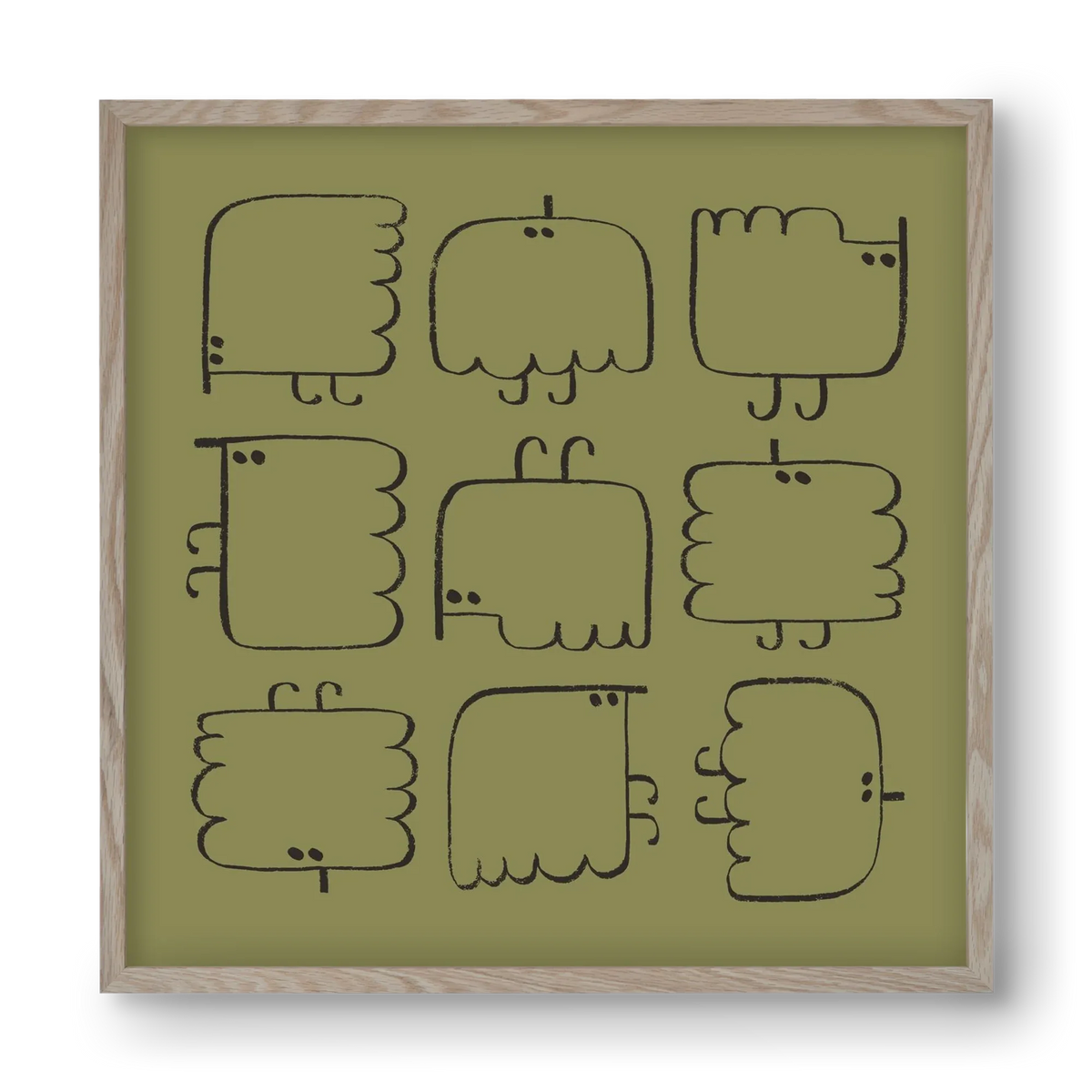 Funny Bird (dark green) - artbridge