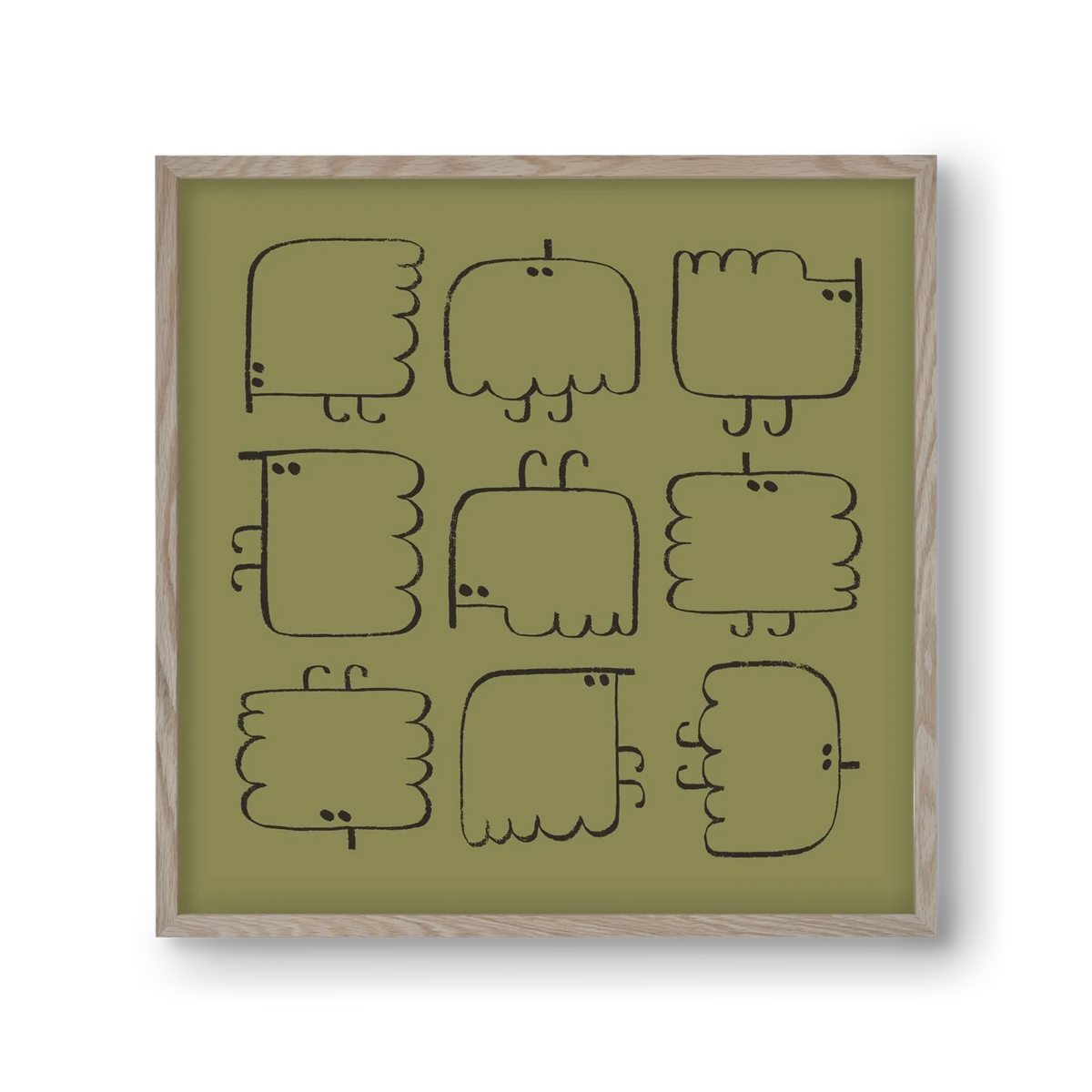 Funny Bird (dark green) - artbridge