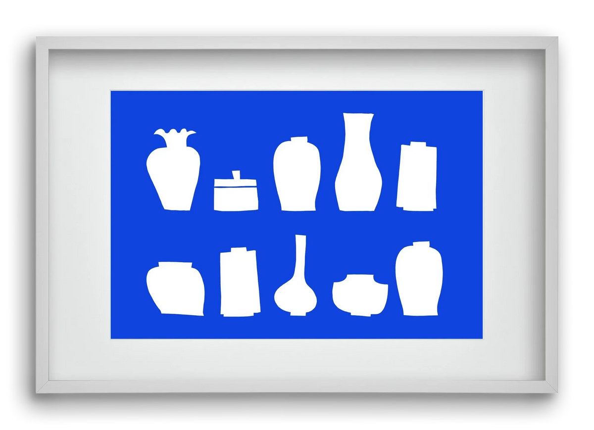Vases line (blue) - artbridge