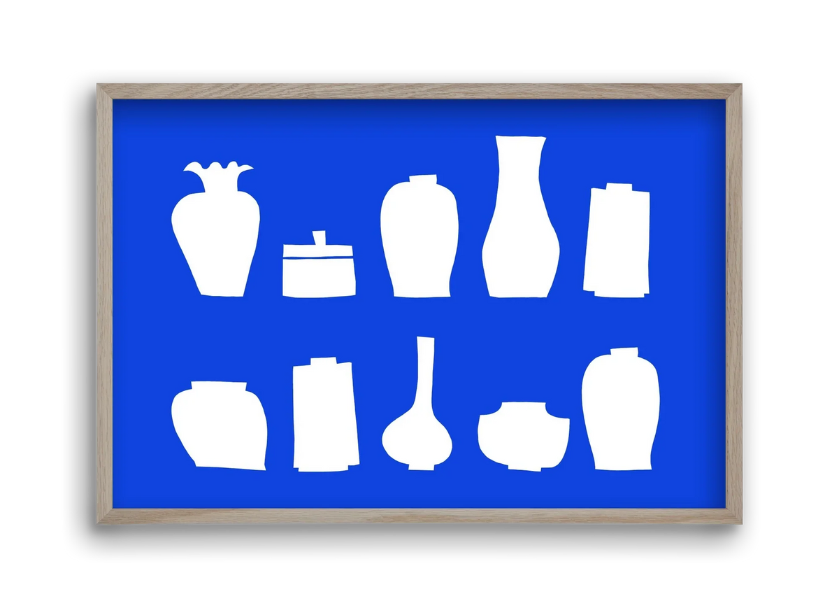 Vases line (blue) - artbridge