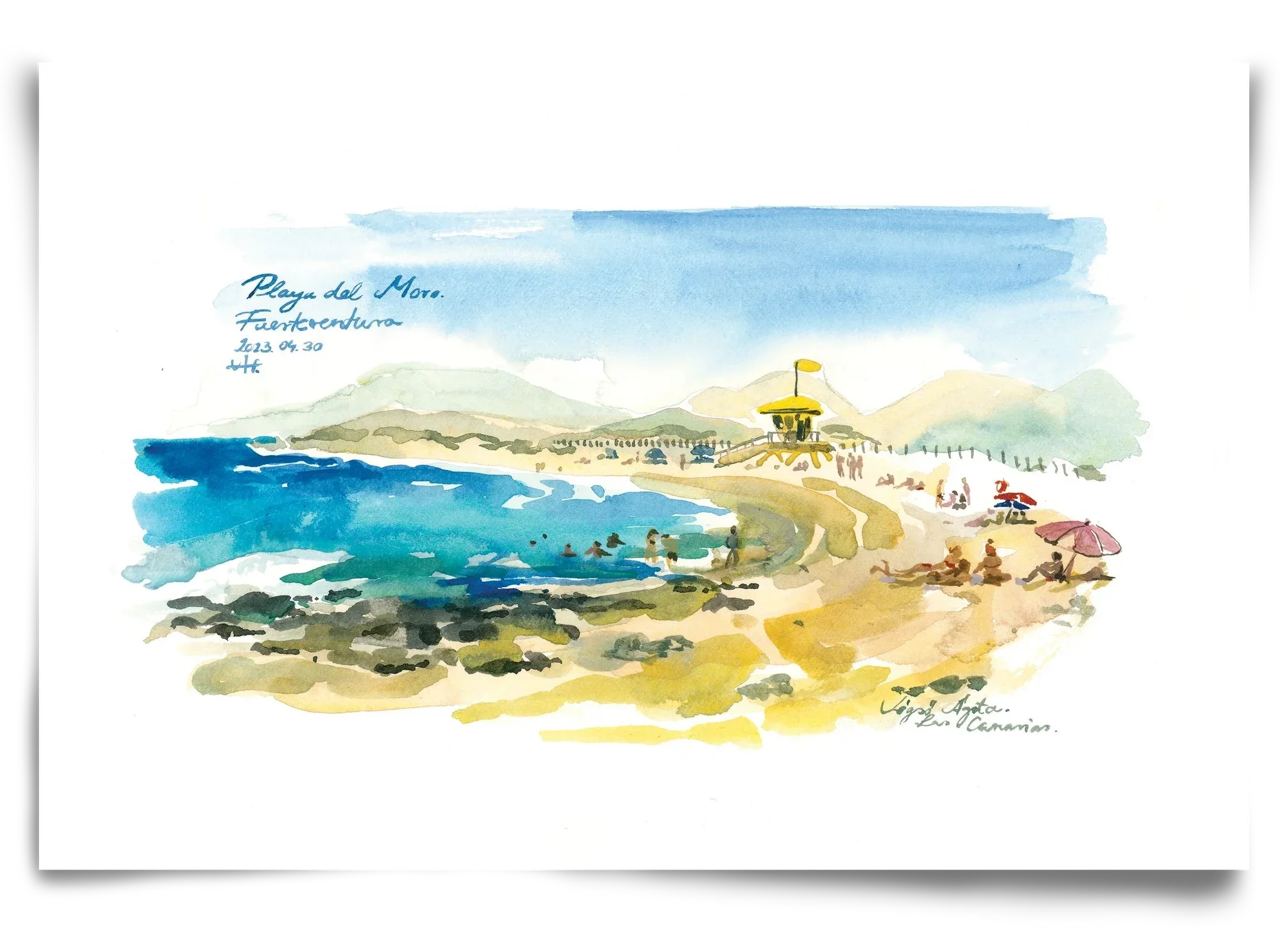 PLAYA del MORO, Fuerteventura, Canary Islands - 2023.04.30. - artbridge