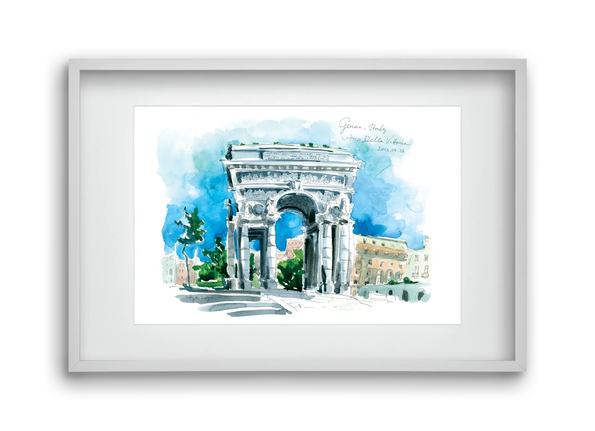 GENOVA, Arco della Vittoria, Italy - 2023.07.26. - artbridge