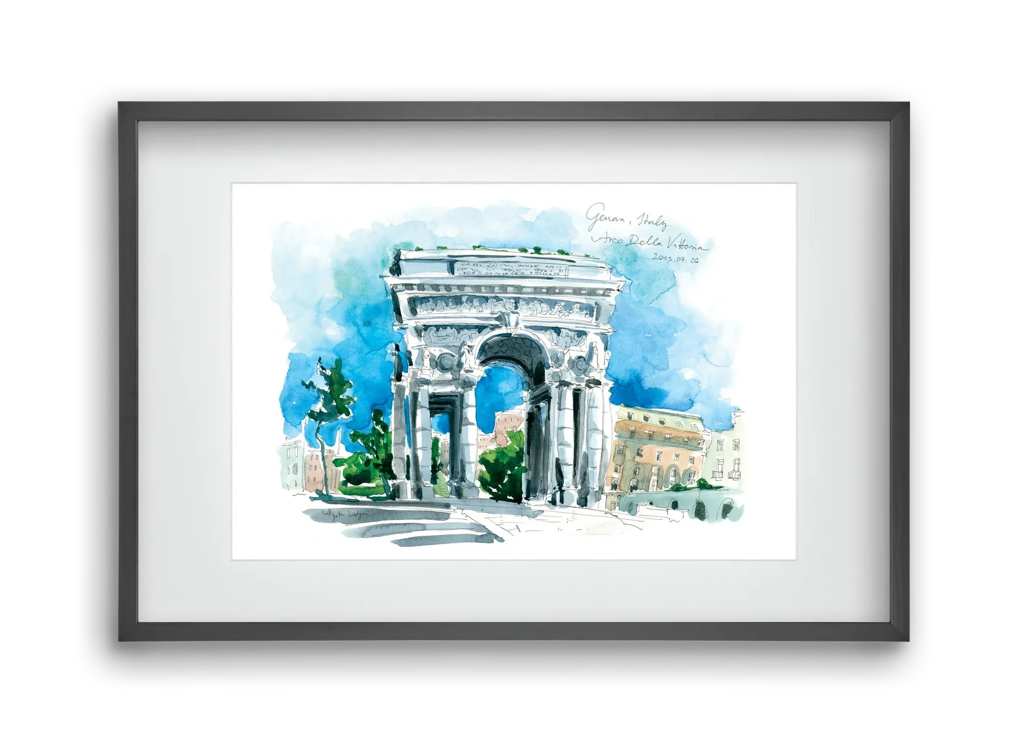 GENOVA, Arco della Vittoria, Italy - 2023.07.26. - artbridge
