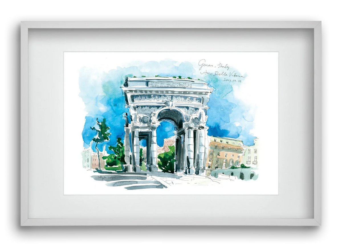 GENOVA, Arco della Vittoria, Italy - 2023.07.26. - artbridge