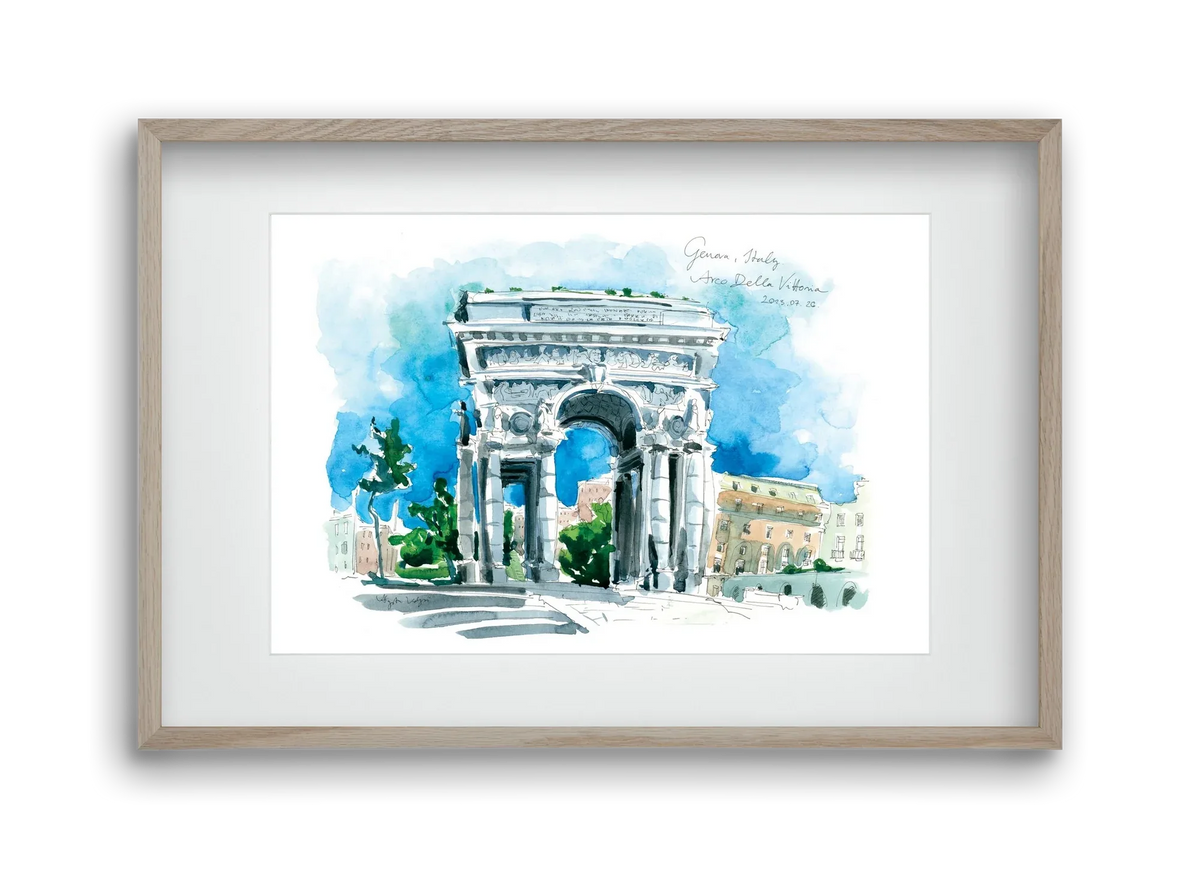 GENOVA, Arco della Vittoria, Italy - 2023.07.26. - artbridge