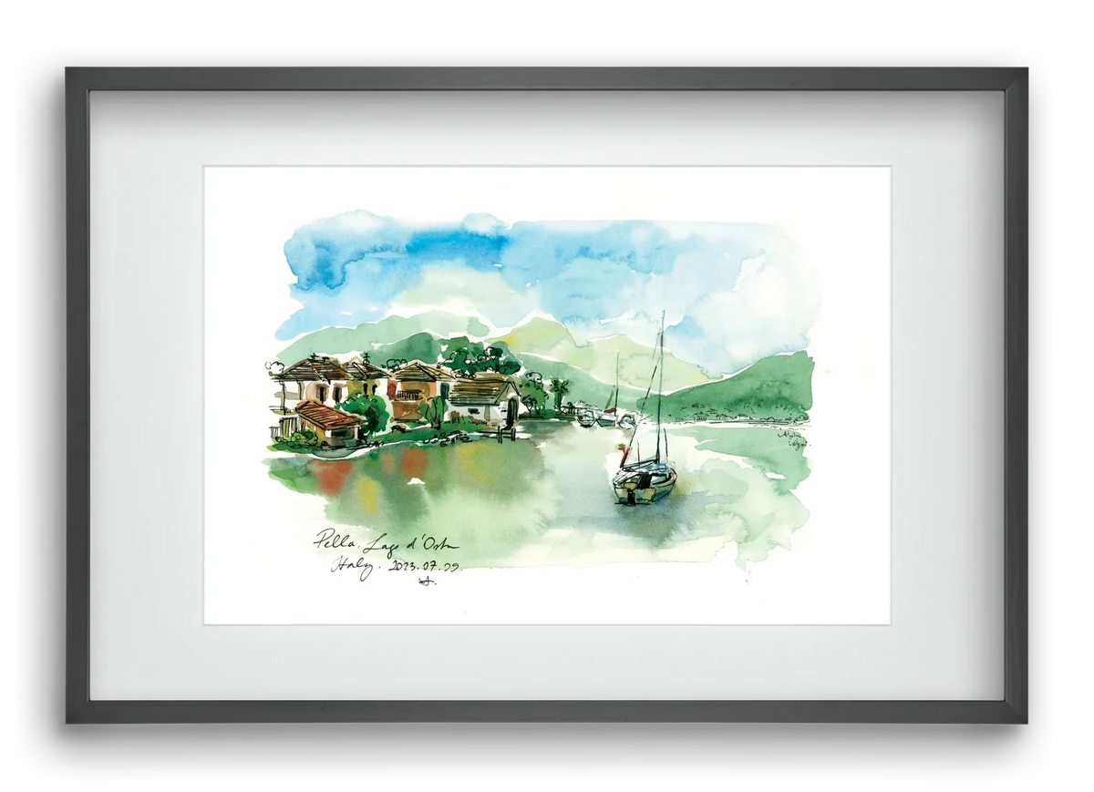PELLA, Lago d'Orta, Italy - 2023.07.29. - artbridge