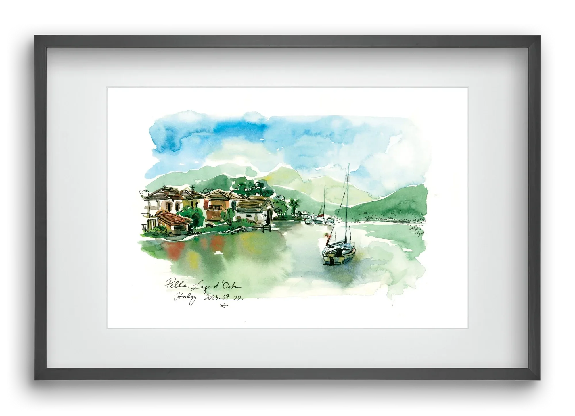 PELLA, Lago d'Orta, Italy - 2023.07.29. - artbridge