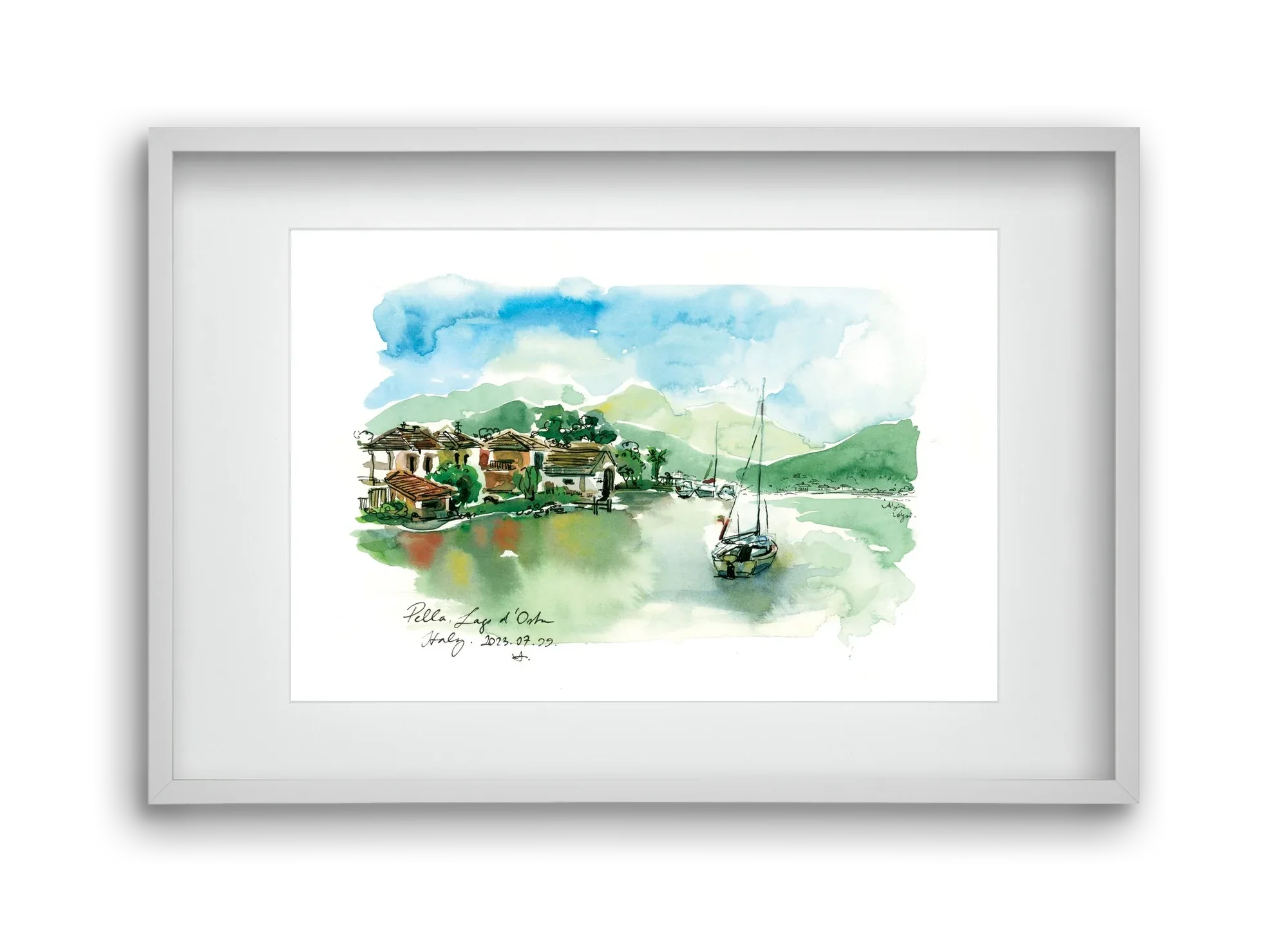 PELLA, Lago d'Orta, Italy - 2023.07.29. - artbridge