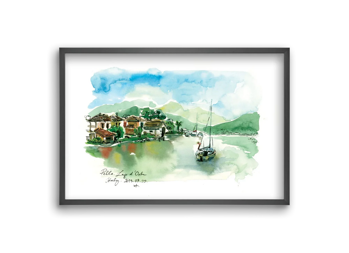 PELLA, Lago d'Orta, Italy - 2023.07.29. - artbridge