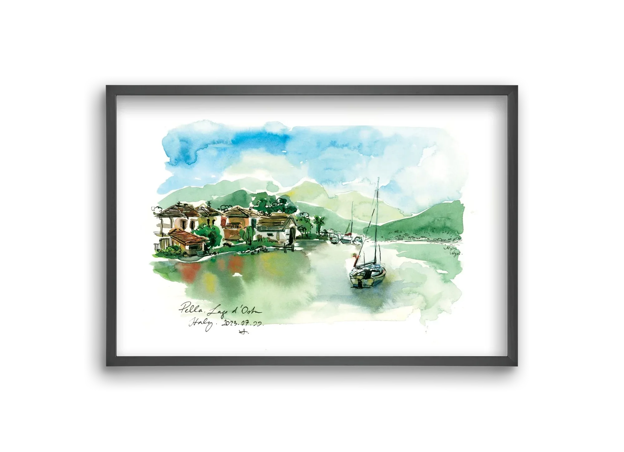 PELLA, Lago d'Orta, Italy - 2023.07.29. - artbridge