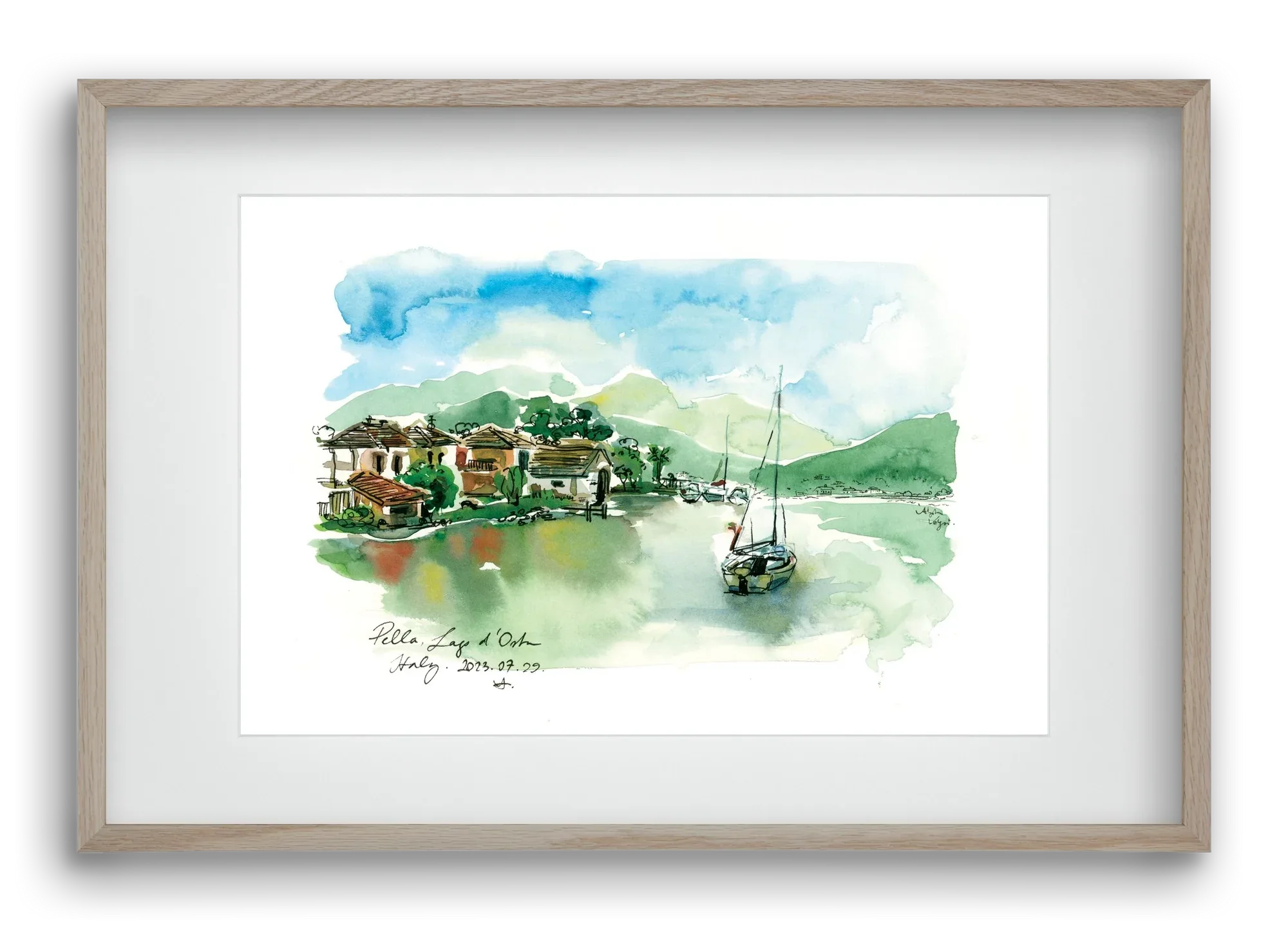 PELLA, Lago d'Orta, Italy - 2023.07.29. - artbridge