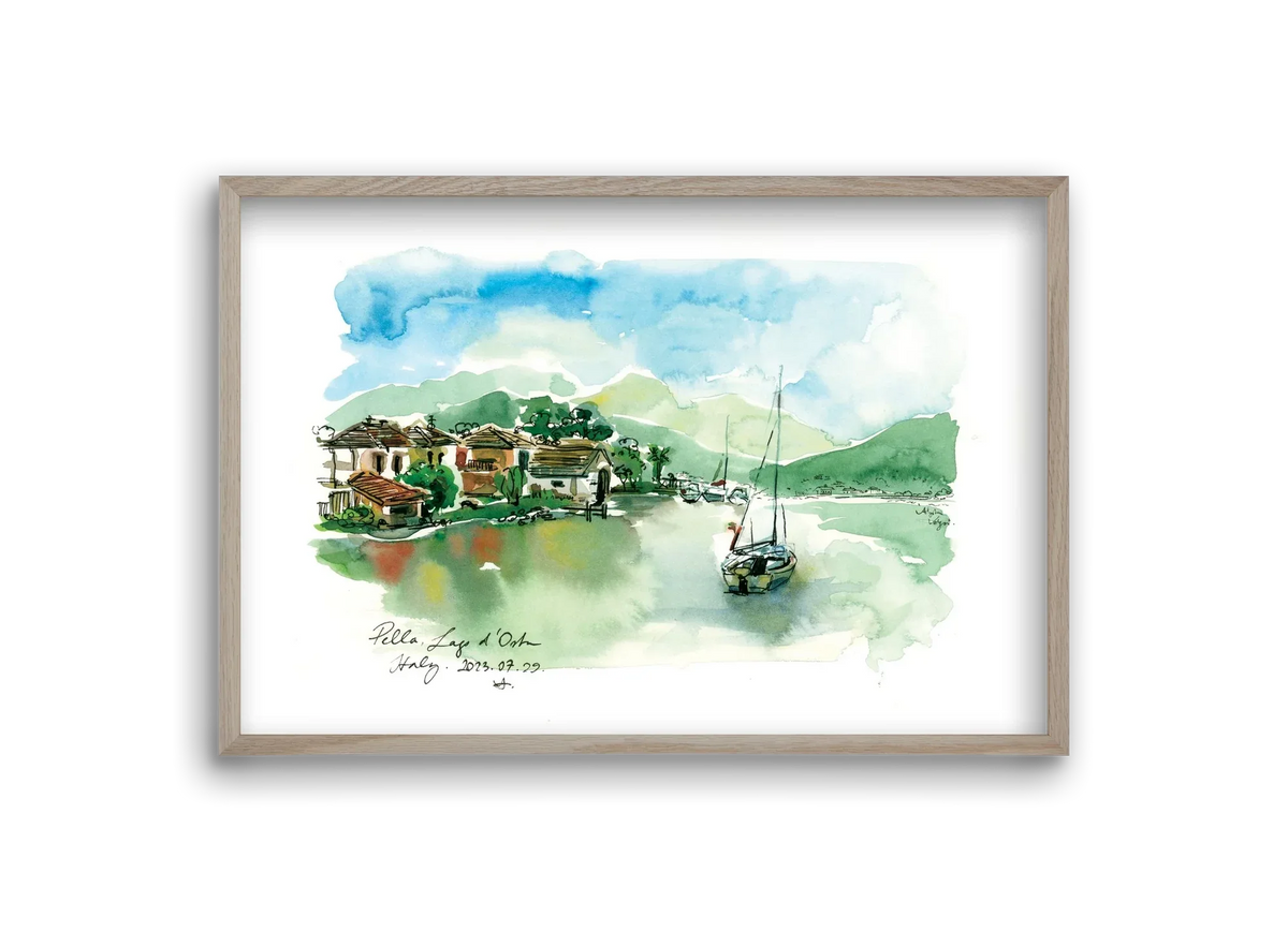 PELLA, Lago d'Orta, Italy - 2023.07.29. - artbridge