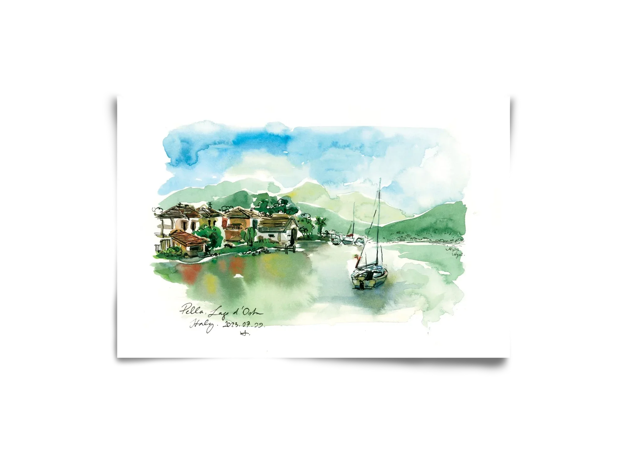 PELLA, Lago d'Orta, Italy - 2023.07.29. - artbridge