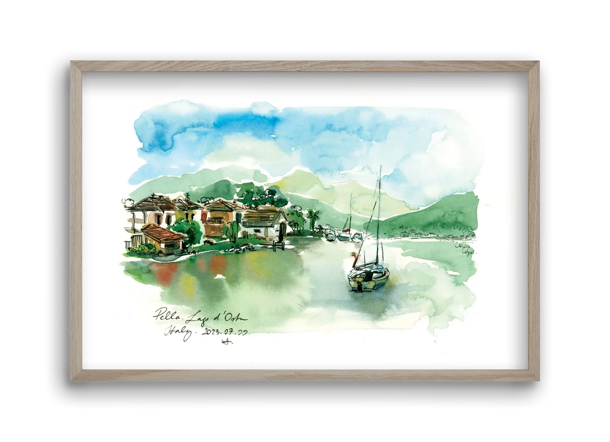 PELLA, Lago d'Orta, Italy - 2023.07.29. - artbridge