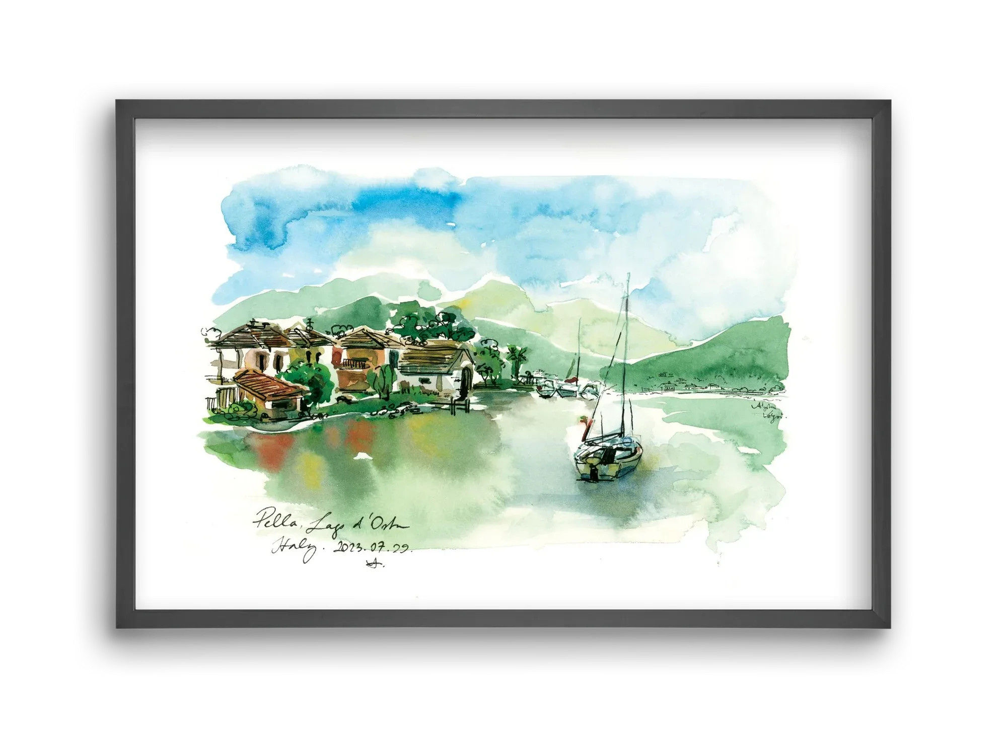 PELLA, Lago d'Orta, Italy - 2023.07.29. - artbridge
