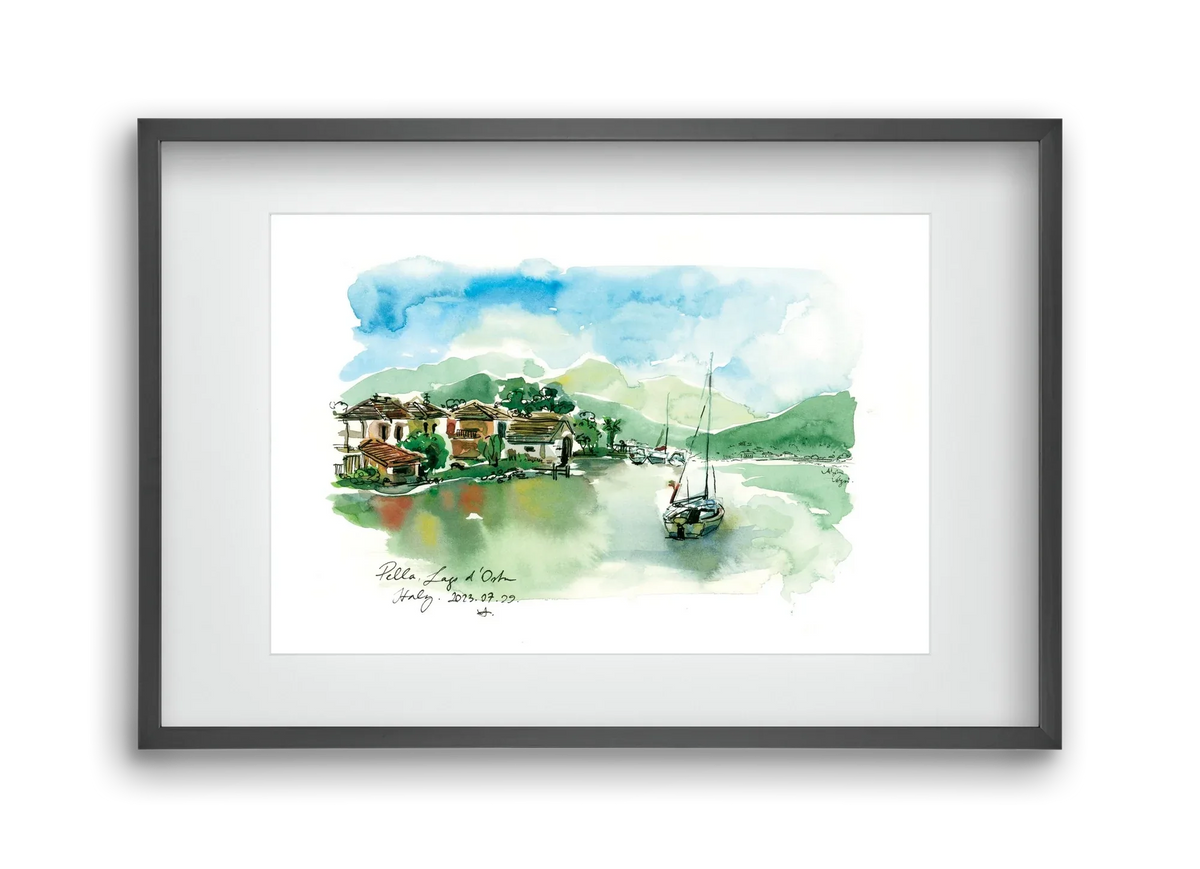 PELLA, Lago d'Orta, Italy - 2023.07.29. - artbridge