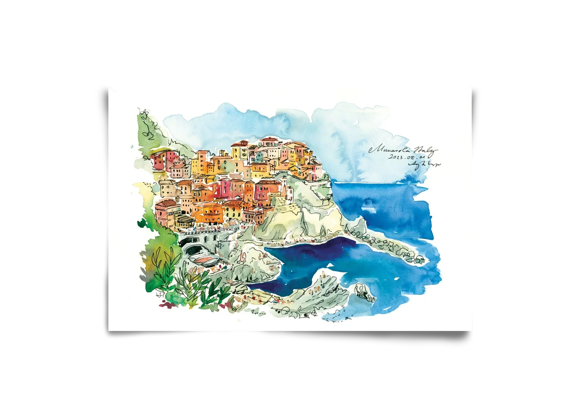 MANAROLA, Cinque Terre, Italy - 2023.08.01. - artbridge