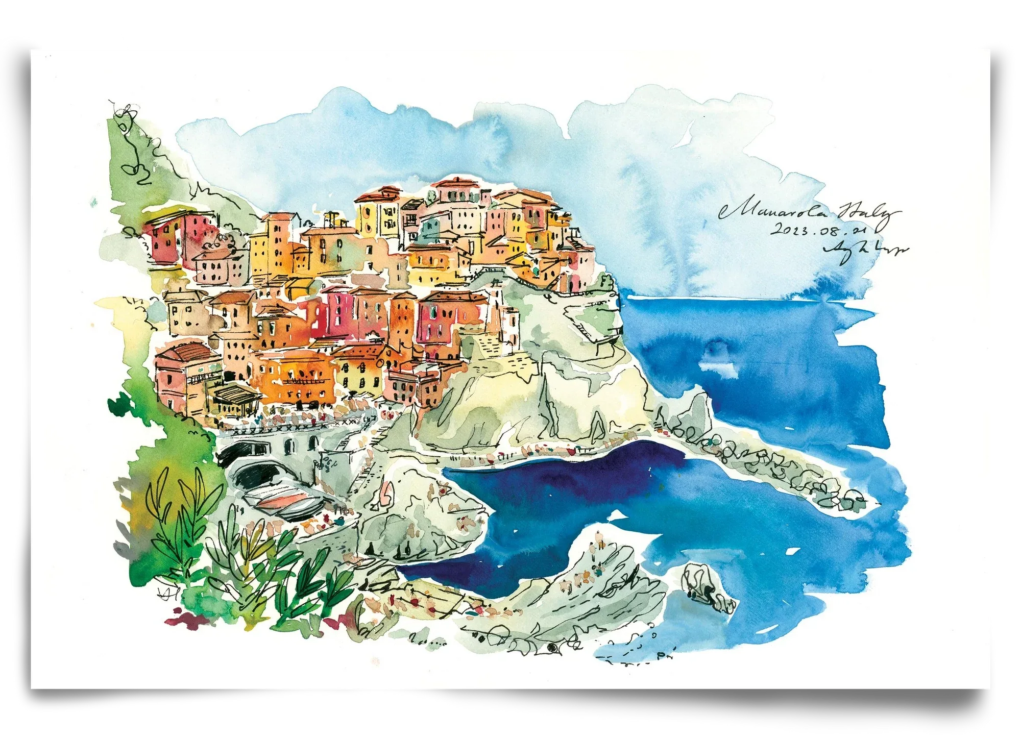 MANAROLA, Cinque Terre, Italy - 2023.08.01. - artbridge