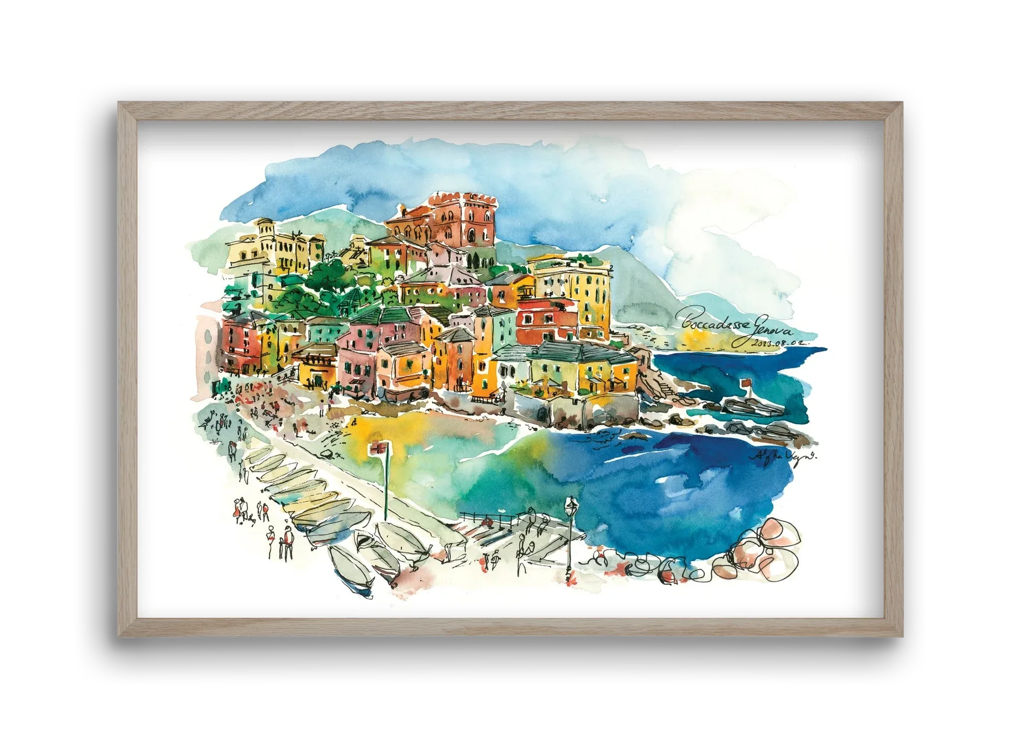 BOCCADASSE, Genova, Italy - 2023.08.02. - artbridge