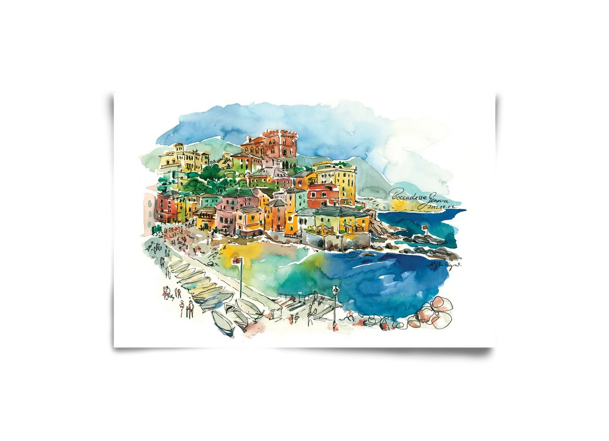 BOCCADASSE, Genova, Italy - 2023.08.02. - artbridge