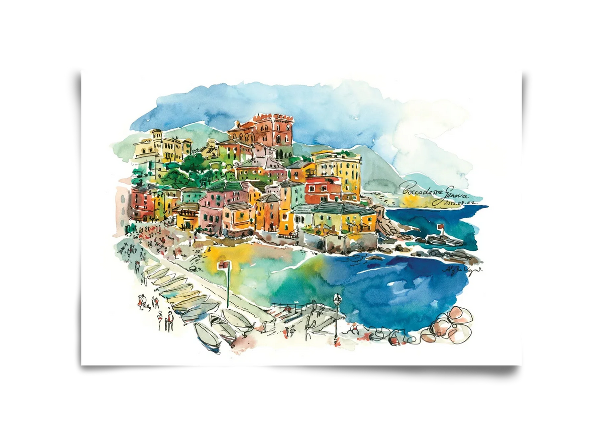 BOCCADASSE, Genova, Italy - 2023.08.02. - artbridge