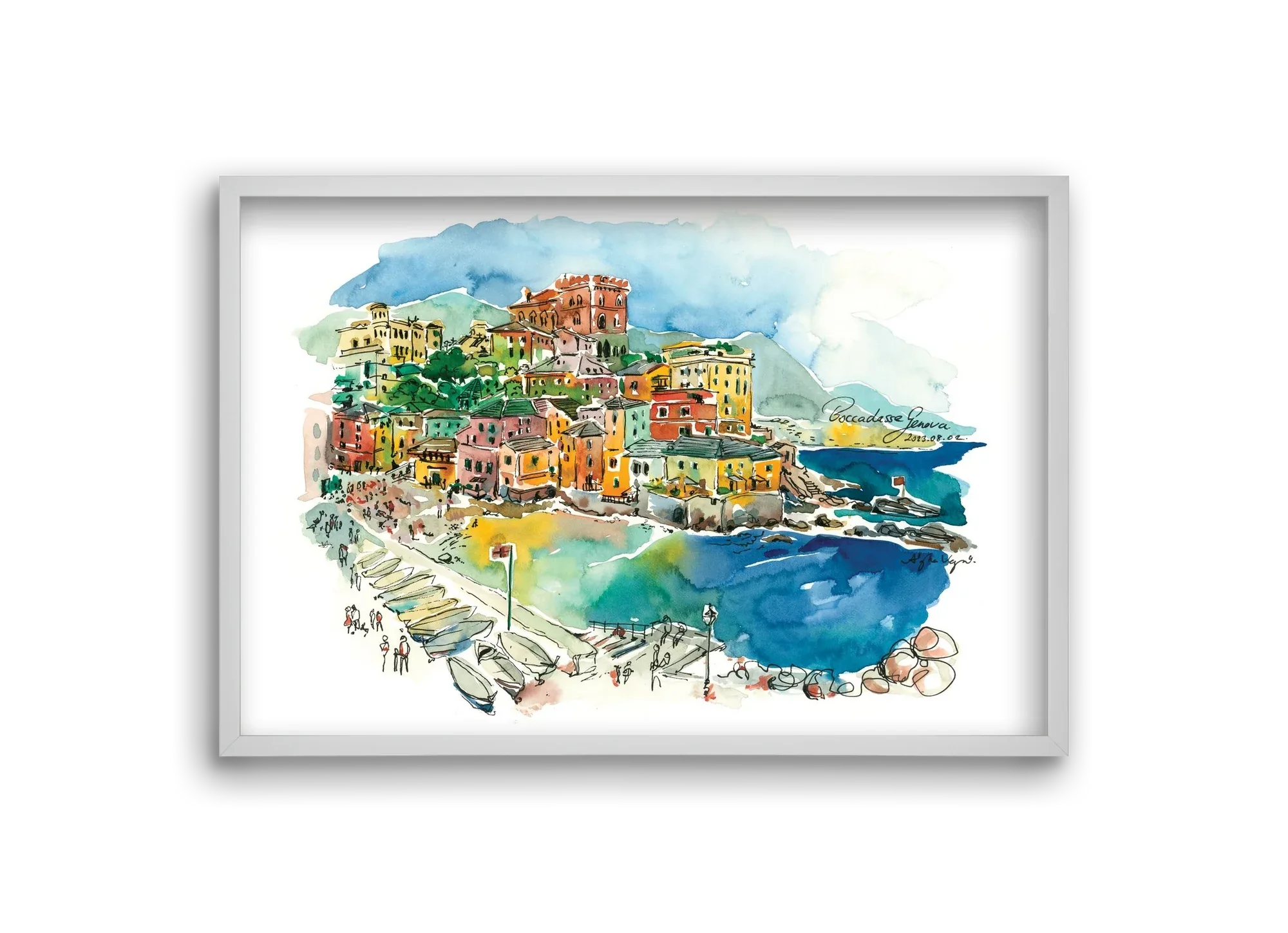 BOCCADASSE, Genova, Italy - 2023.08.02. - artbridge