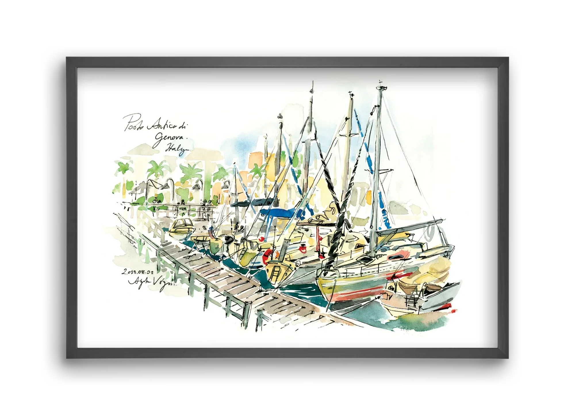 PORTO ANTICO di Genova, Italy - 2023.08.02. - artbridge