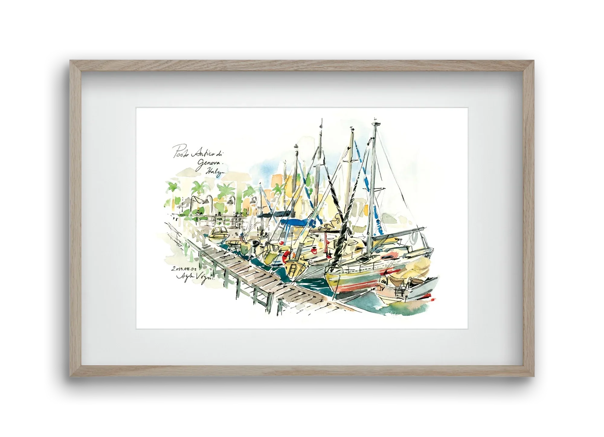 PORTO ANTICO di Genova, Italy - 2023.08.02. - artbridge