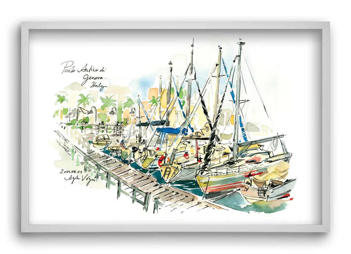 PORTO ANTICO di Genova, Italy - 2023.08.02. - artbridge