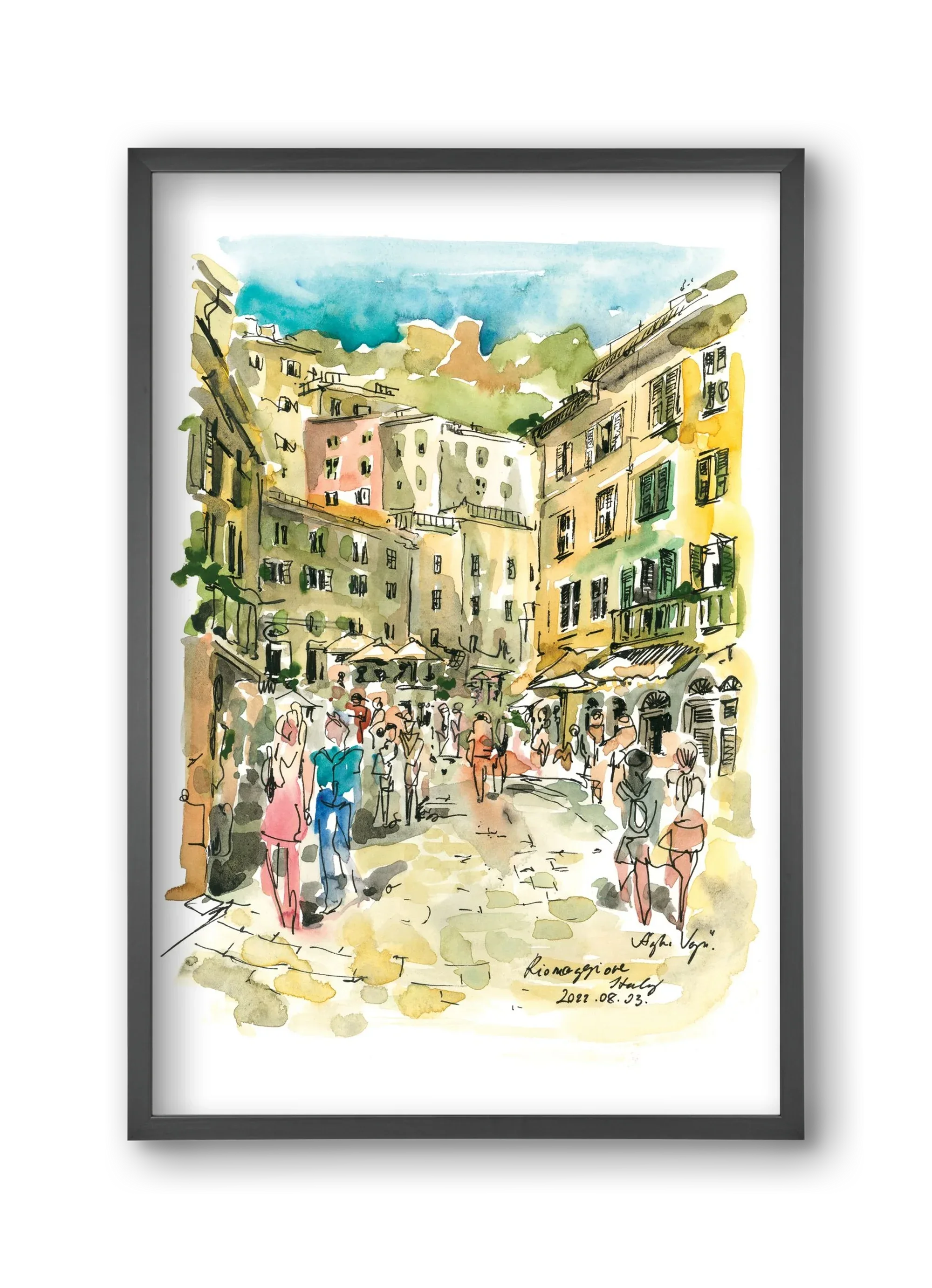 RIOMAGGIORE, Cinque Terre, Italy - 2022.08.03. - artbridge